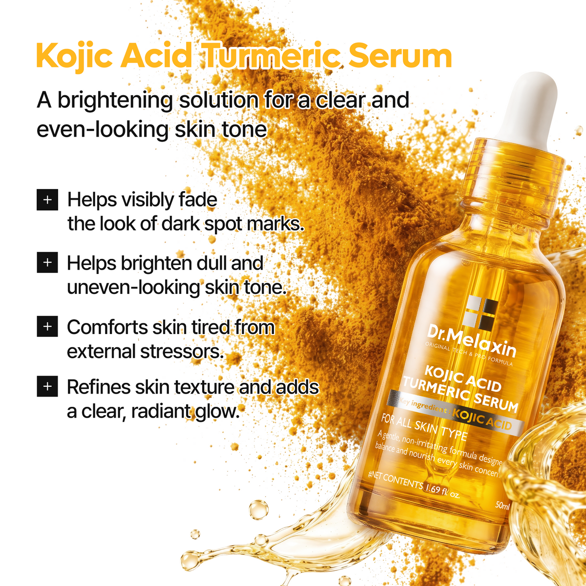 Kojic Acid Turmeric Serum - Dr.Melaxin.us