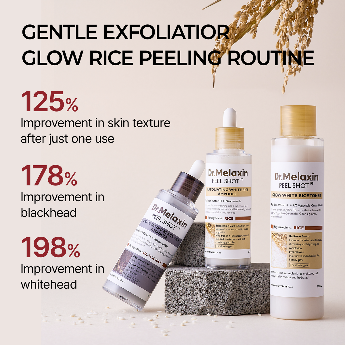Peel Shot Glow Rice Routine - Dr.Melaxin.us