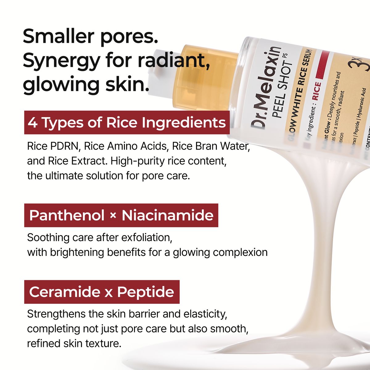 Peel Shot Glow Rice PDRN Serum - Dr.Melaxin.us