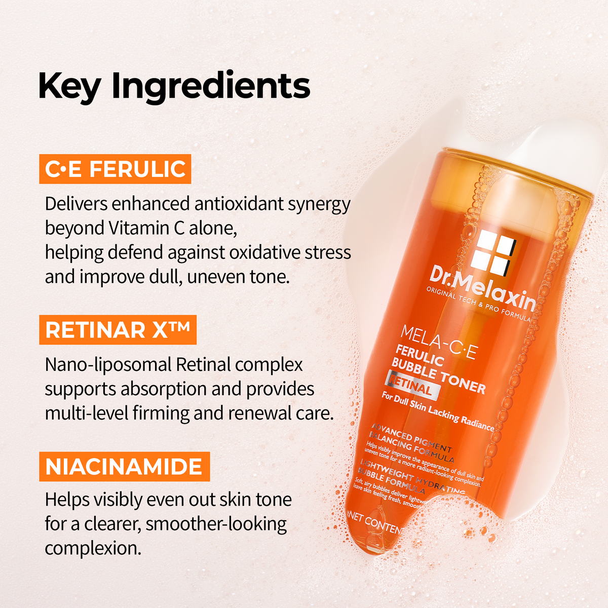 Mela-C·E Ferulic Bubble Toner - Dr.Melaxin.us