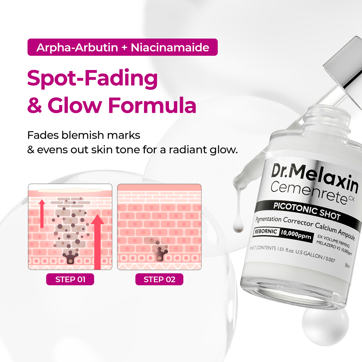 Picotonic Shot Pigmentation Ampoule - Dr.Melaxin.us