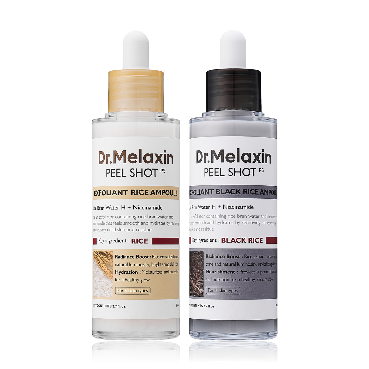 Peel Shot Rice Ampoule Duo - Dr.Melaxin.us