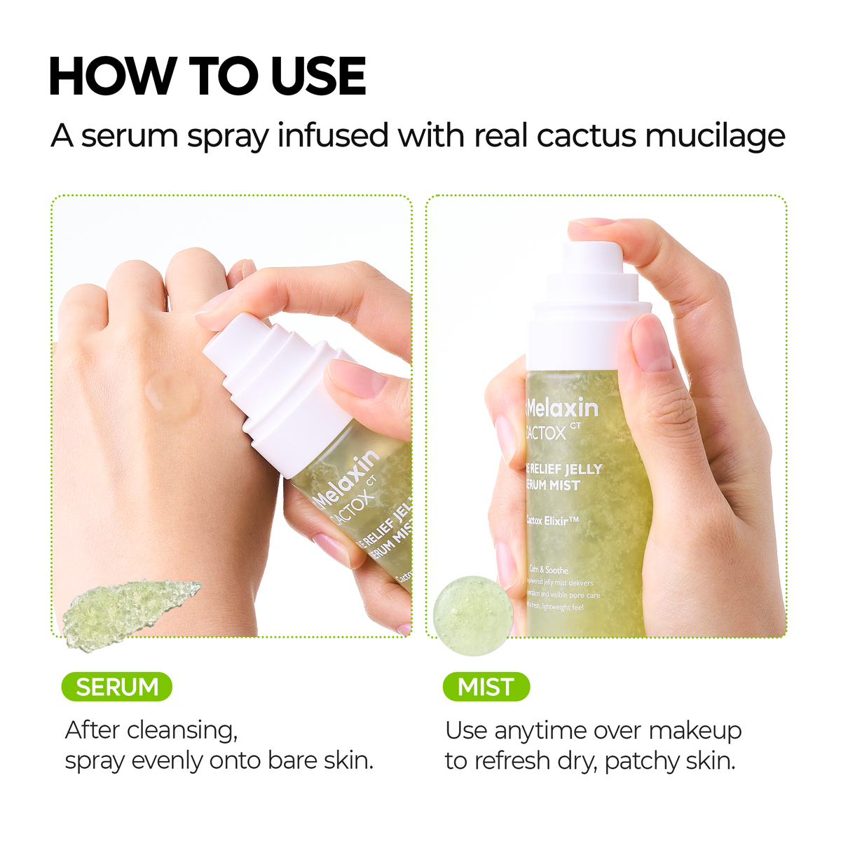 Cactox Pore Relief Jelly Serum Mist - Dr.Melaxin.us