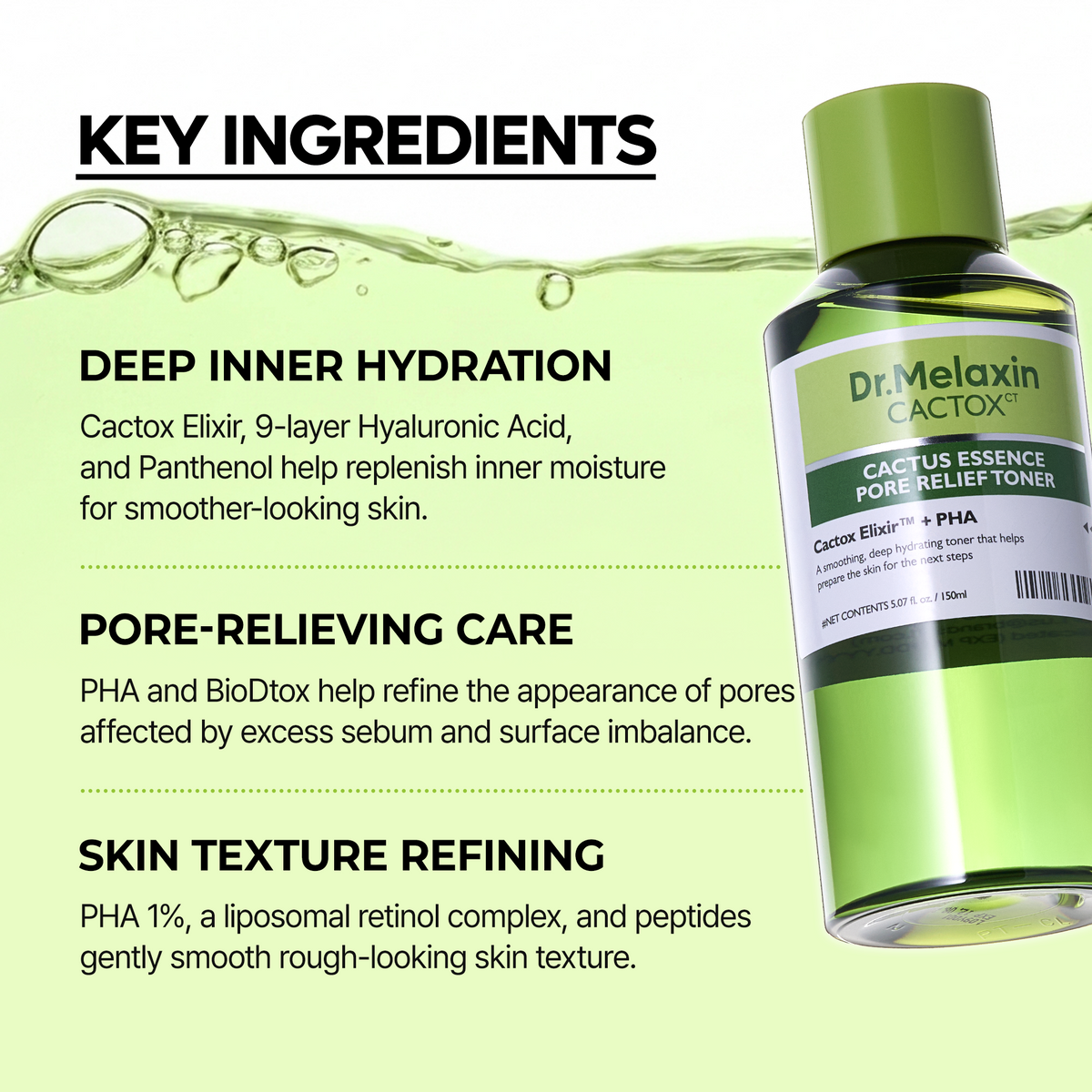 Cactox Essence Pore Relief Toner - Dr.Melaxin.us
