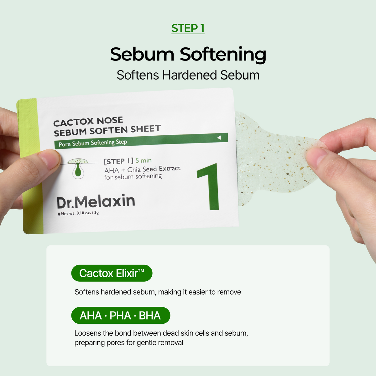 Cactox 3-Step Nose Mask Pack - Dr.Melaxin.us