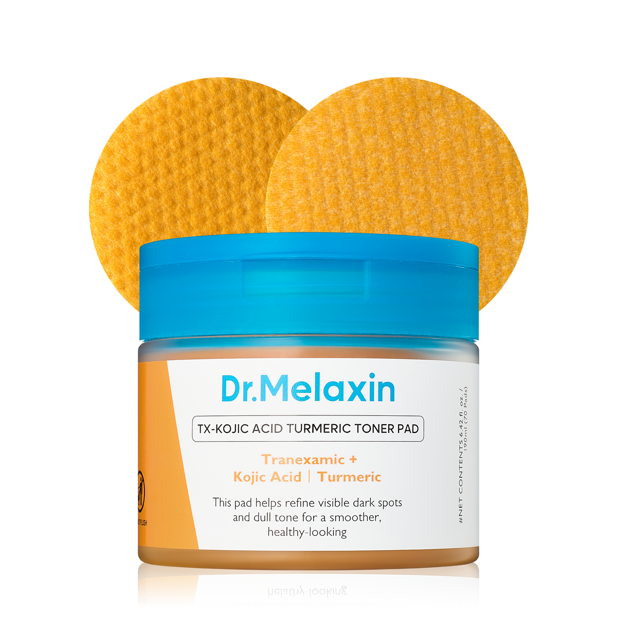 Kojic Acid Turmeric TX Toner Pad 70pads - Dr.Melaxin.us
