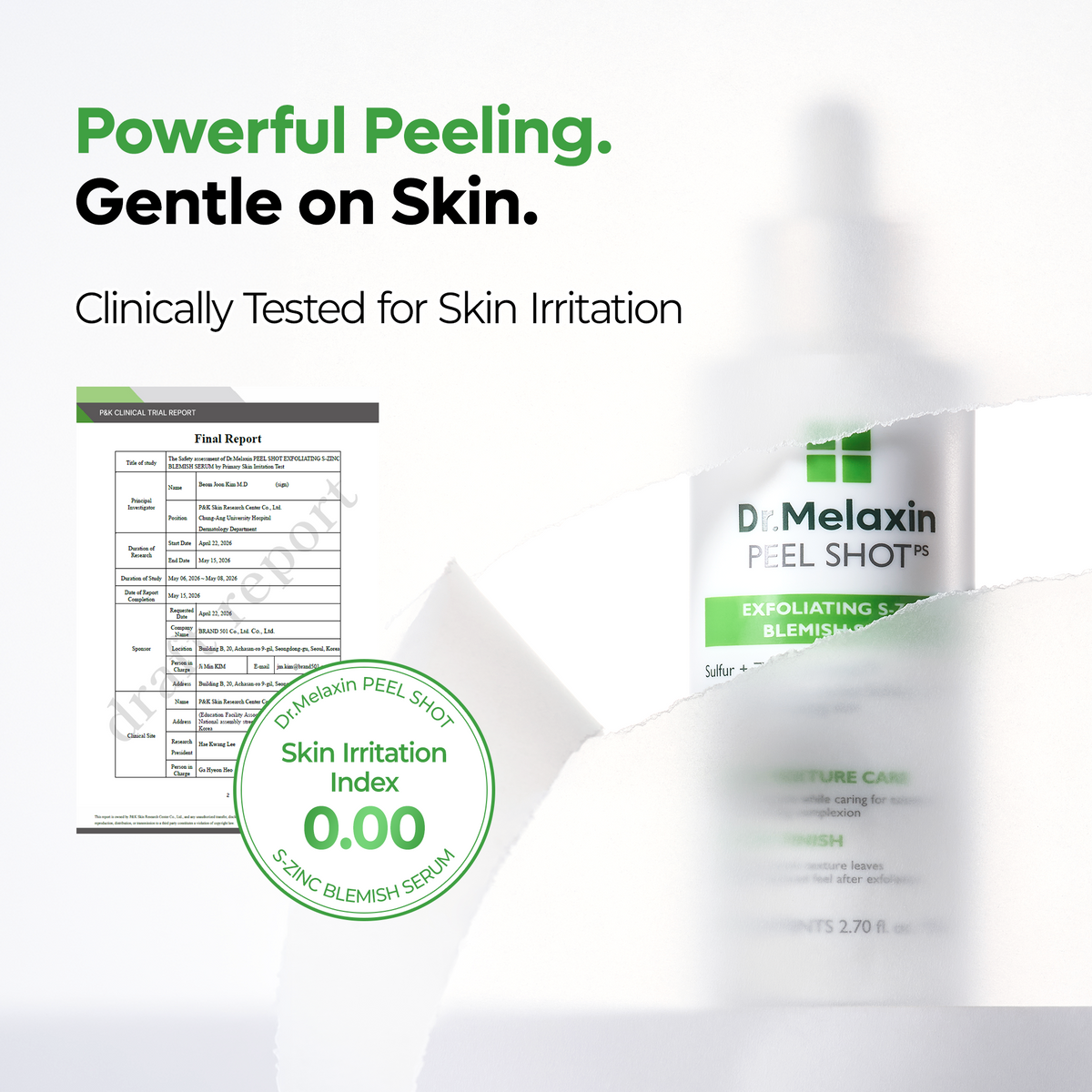 PEEL SHOT Exfoliating S-ZINC Blemish Serum - Dr.Melaxin.us