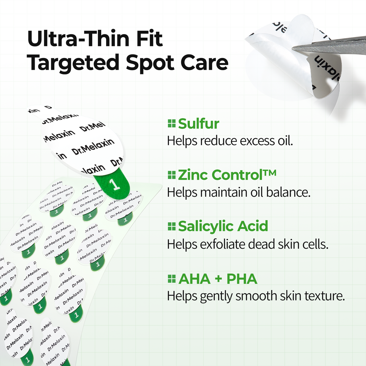 S-ZINC ZERO FIT Ultra Thin Blemish Spot Patch - Dr.Melaxin.us