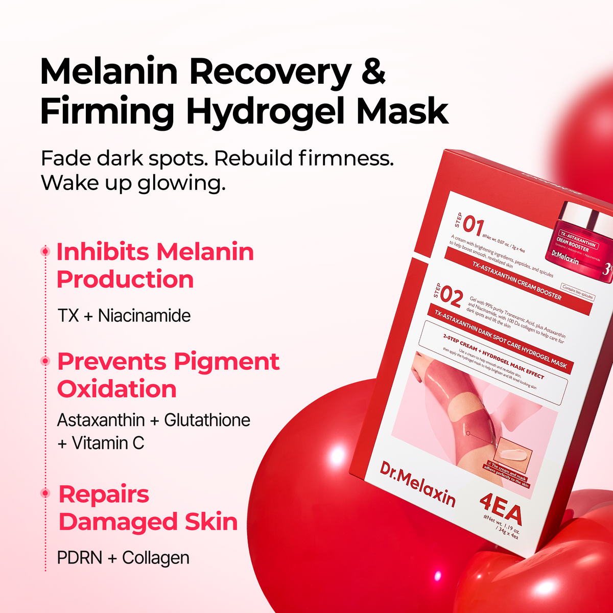 TX Astaxanthin Dark Spot Care Hydrogel Mask 4EA - Dr.Melaxin.us