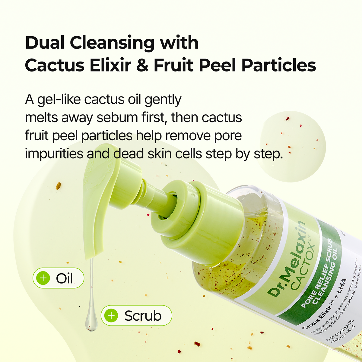 Cactox Pore Relief Scrub Cleansing Oil - Dr.Melaxin.us